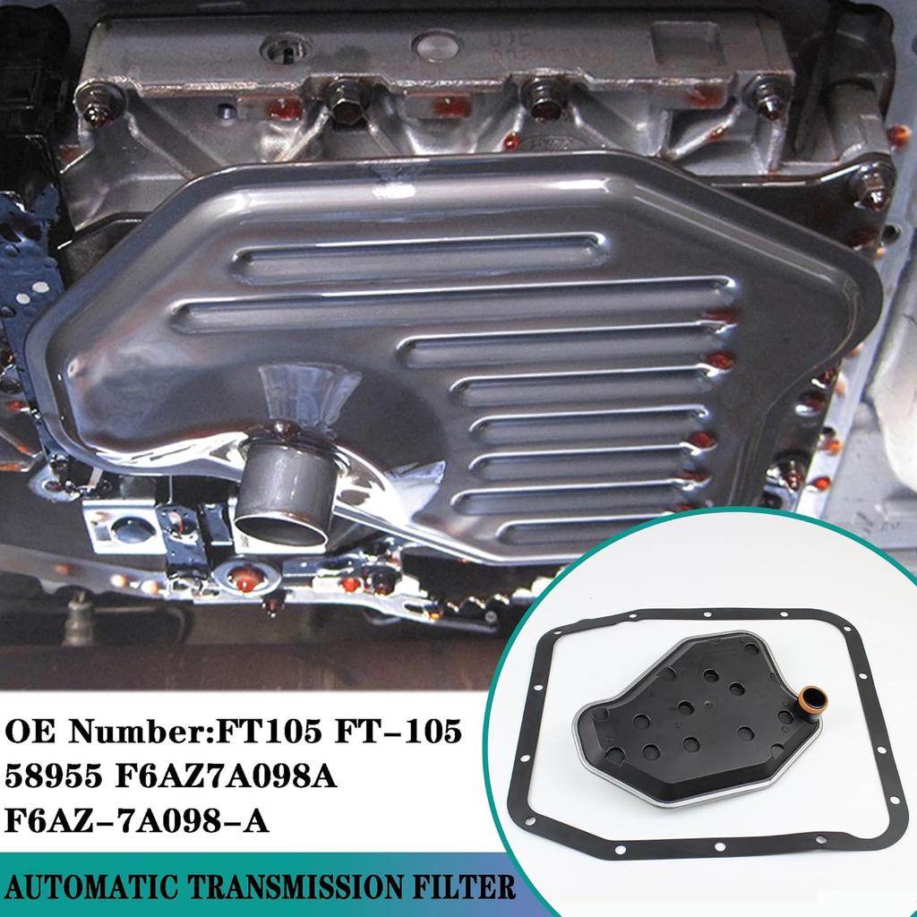 4R70W 4R75W 4R75E Automatic Transmission Filter Kit Compatible with 1994-2010 Ford F150 Expedition Mus-tang Crown Victoria Grand Marquis Explorer,