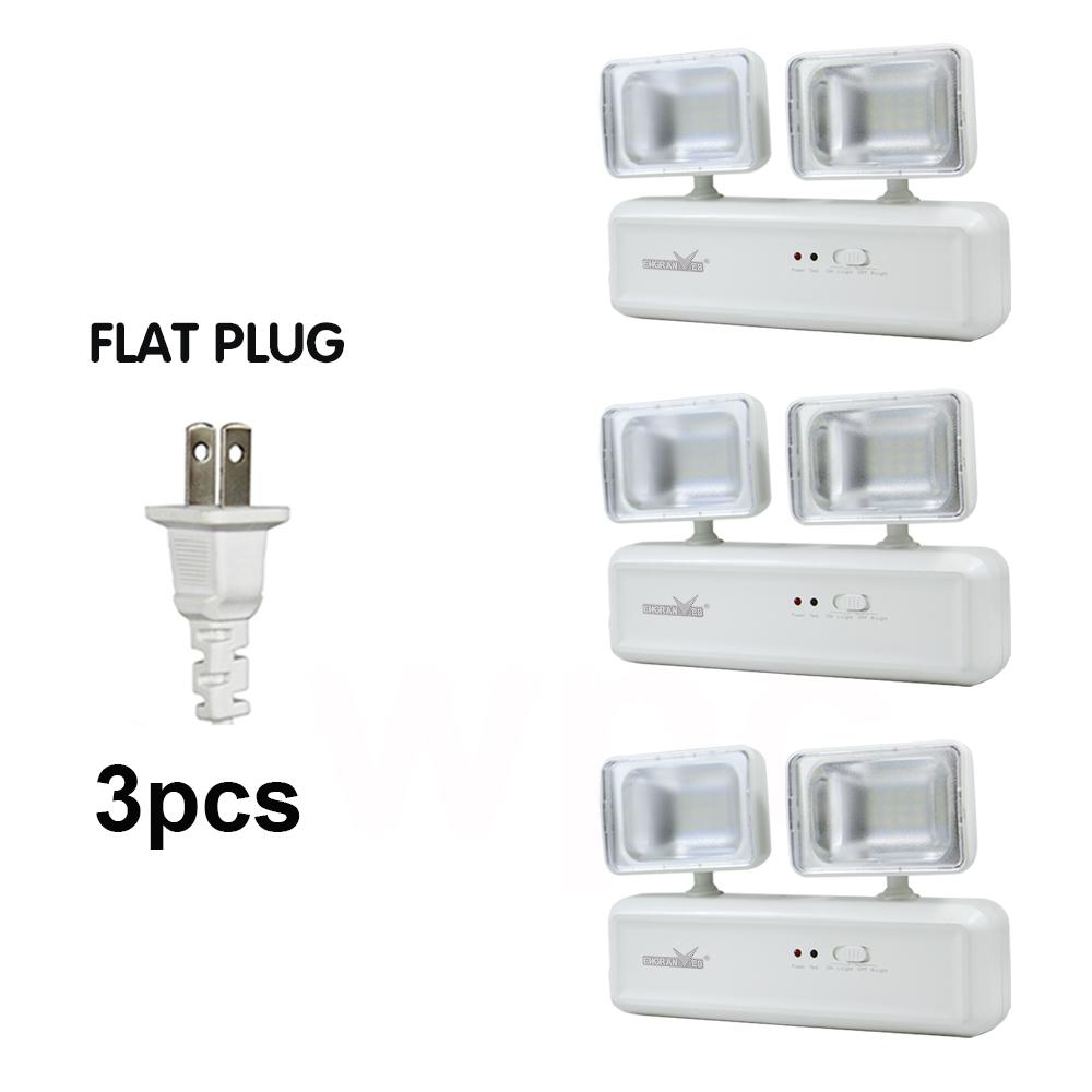 Emergency Exit Light LED Emergency Lamps Dual Heads Battery Backup Fire Fighting  Light for Commercial Building School Hospital