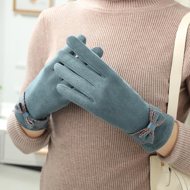 

Women s Autumn Winter Fleece Warm And Windproof Gloves
