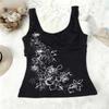 Papillon Floreale Nero Sottoveste Dimagrante da Donna Primavera/Estate 2026