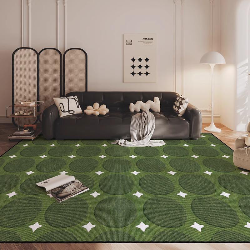 French Stain-Resistant Living Room Carpet: Large, Non-Slip, Water-Absorbent, Easy-Care Sofa Mat