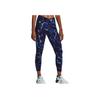 Under Armour Slim Fit High Waist Printed Leggings Women Leggings Blue 1380859-410