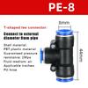 10 Stück Pu Pe Pv Pneumatikverschraubungen Pk Pza Py Rohrverbinder Hvff Sa Pm Schlauch 8mm 12mm Luftschlauch Schnellverschluss-Fitting