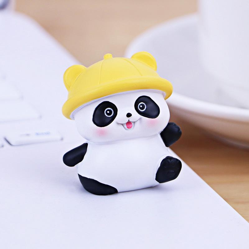 Adorable Panda Mini Ornament for Office or Car Decor