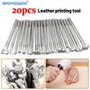 20-Piece Leather Carving and Stamping Tool Set for Crafting with Vegetable-Tanned Leather