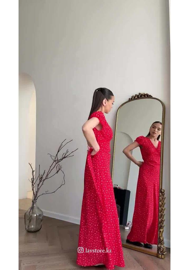 Elegantes Retro-Kurzarm-Taillenbetonendes Kleid für Damen, Frühjahr 2025