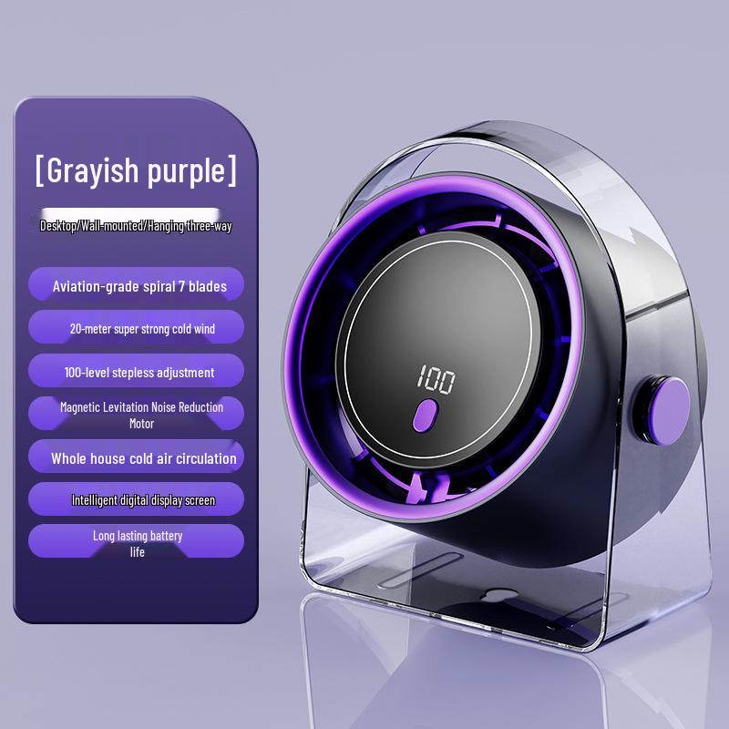 Ultra-Quiet USB Charging Fan for Desk, Wall, or Dorm Use USB