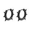 Orecchini a Cerchio con Rivetti a Forma di Cuore Hip-Hop Creativi per Donna Acciaio Inossidabile Fibbia Geometrica per Orecchio Piercing Gioielli Cool Rock Punk a Bottone