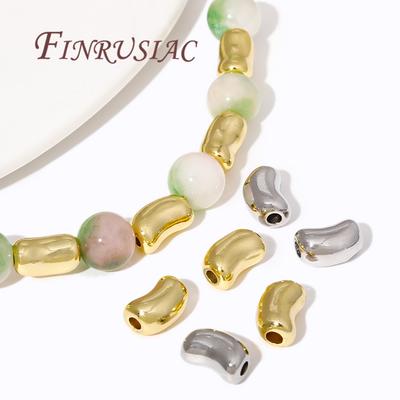 18K Gold Plated Beads For Jewelry,Bracelets Bead Separators,Metal Spacer Beads For Necklaces Making DIY Accessories Findings