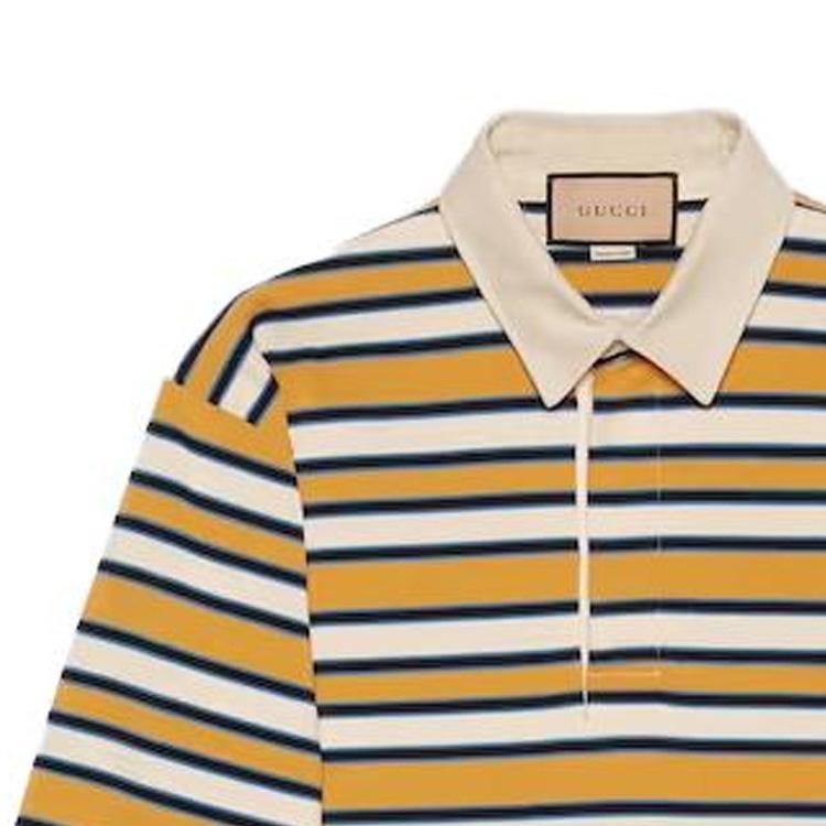 GUCCI Striped Polo Shirt 758531-XJFX3-7218