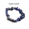 Reiki Healing Crystal Gravel Stretch Bracelet, Bohemian Energy Natural Stone Gemstone Bracelets for Women Men Christmas Halloween Jewelry Gifts 6-7mm