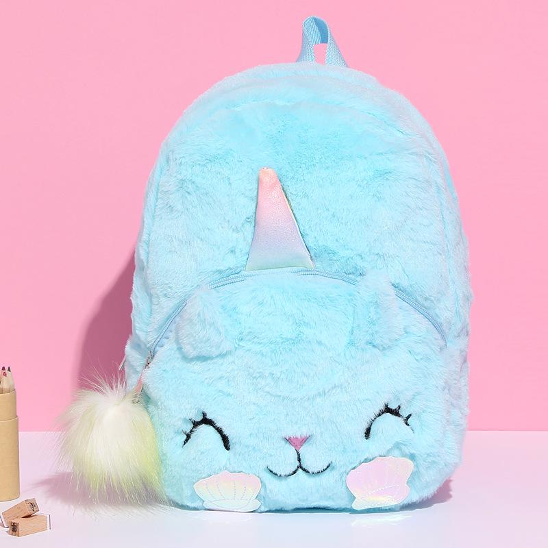 

Милый мультфильм Единорог Детские школьные сумки для девочек Мягкий плюшевый детский школьный рюкзак