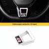 Hijk1 1Pcs ABS Car Steering Wheel Trim Stickers R Logo Accessories For VW Tiguan Arteon Taigo Caddy Sharan Beetle CC Amarok Transporte