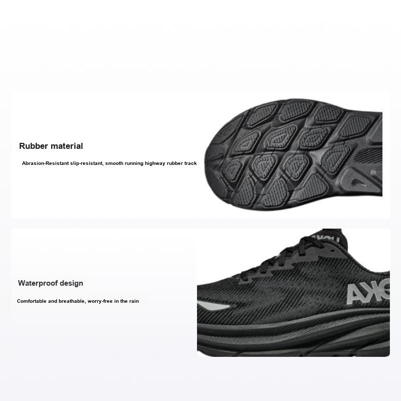Мужские кроссовки HOKA Clifton 9 GORE-TEX Triple Black 1141470-BBLC 43⅓