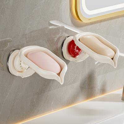 Porte-savon Mural Sans Percage Avec Vidange Pour Douche Sans Dommages, Fixation Murale Sans Percage En Secondes. Compagnon de Cuisine Rangé
