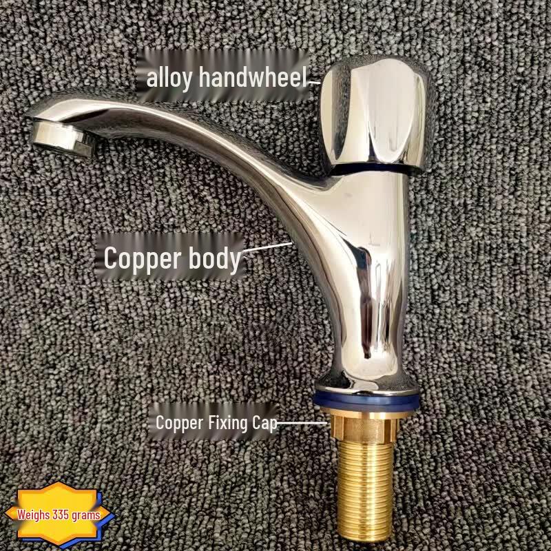 All-Copper Countertop Single Cold Water Faucet