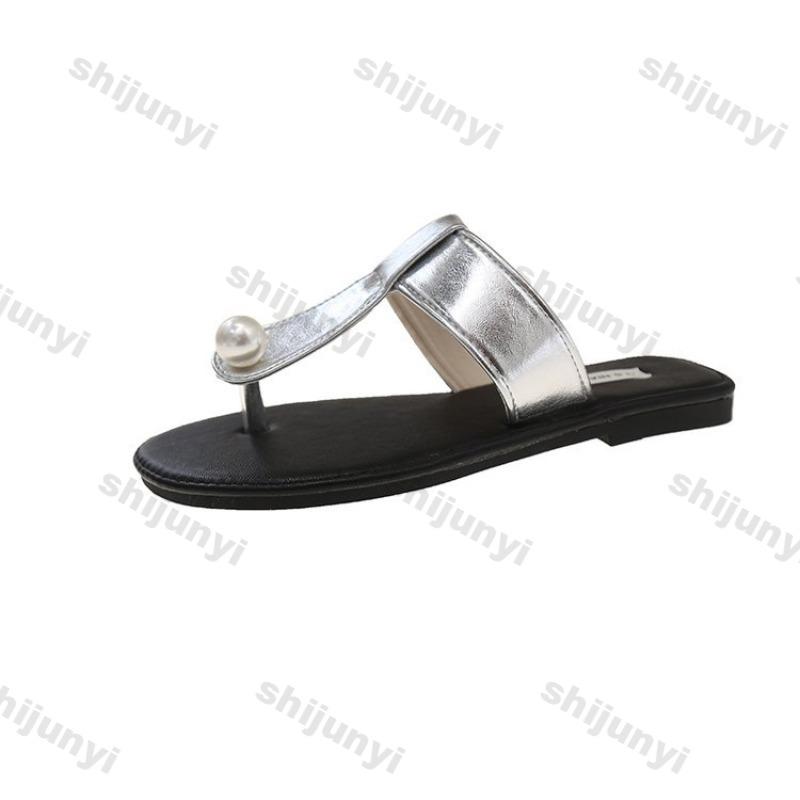 Fashion 2025 New Women's Flat Sandals Summer Outdoor Exposed Toe Flip Flops Comfortable Fashion Casual Shoes Roman Women Slippers