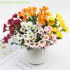 Artificial Sunset Mums Flowers Realistic Outdoor/Indoor Floral Arrangements Waterproof Windproof Fake Flowers Home Party Decor