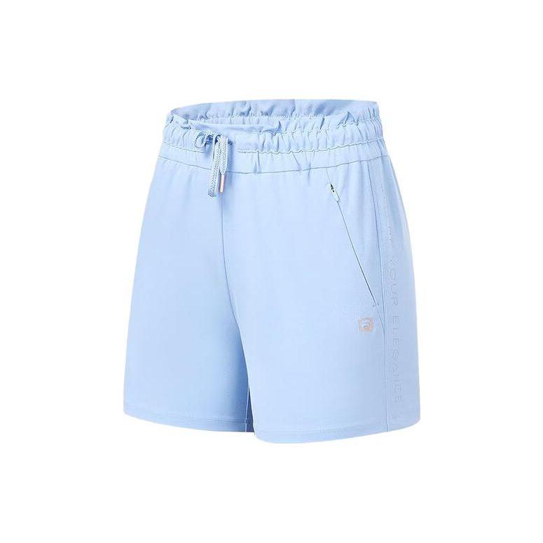 Fila Solid Color Sports Knit Shorts Women Shorts Diagonal-Blue A11W331605FLB