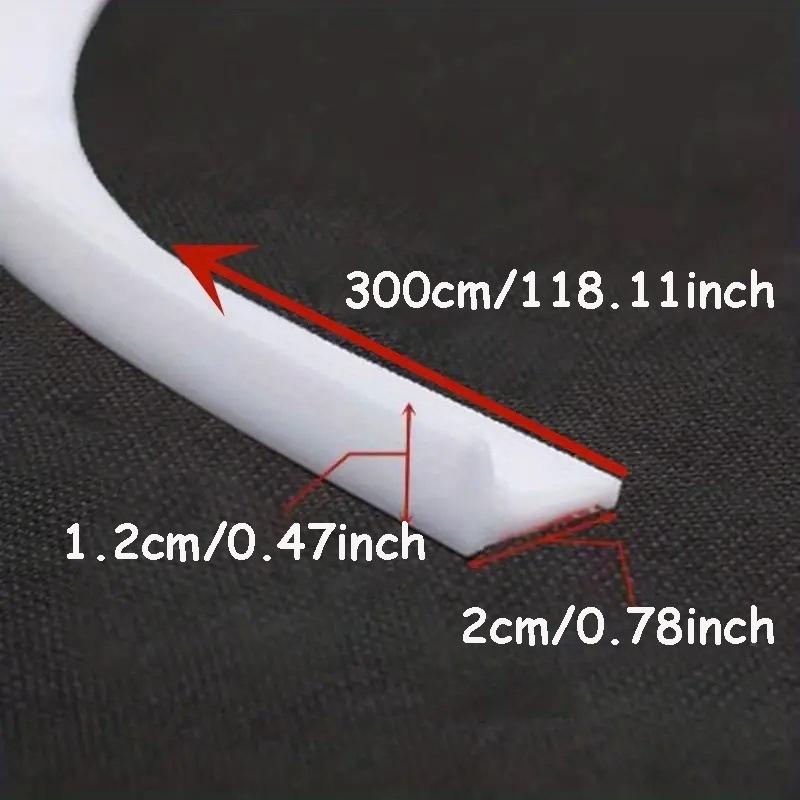 1 Stück Selbstklebender Silikon Wasserabweisender Streifen Badezimmer Wasserstopper Biegsamer Türboden Dichtungsstreifen Duschdamm Barriere
