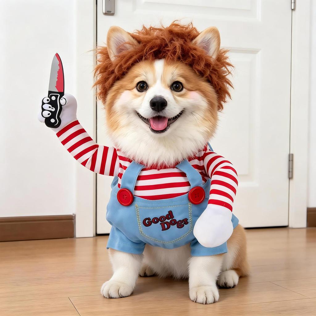 Funny Transforming Dagger Dog Costume for Birthday Halloween Christmas-Polyester Pet Clothing Europe America Style Small Dogs