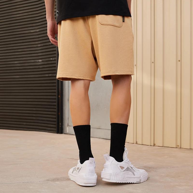 Li Ning X Disney Collaboration Pinocchio Series Cartoon Pattern Printed Loose Casual Shorts Men Shorts Deer-Brown AKSS433-4
