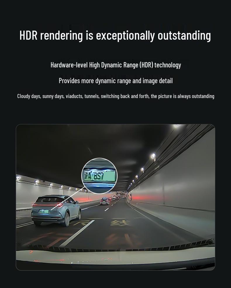 K309 4K Dual-Objektiv Dashcam mit Infrarot-Nachtsicht, WLAN und GPS