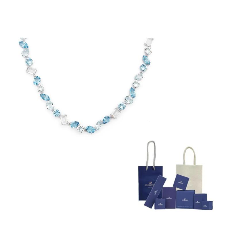 Swarovski Dārgakmeņu Kaklarotas Sieviešu Zilas F-Branded