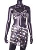 Summer Nightclub Sexy Sequin Suspender Suit Xy20841 Sequin Top Skirt Set For Club Party