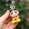 6 teile/satz Anime Crayon ShinChan Figuren 6cm Nohara Shinnosuke Action Figur Tier Serie PVC Modell Desktop Ornamente Kinder Geschenk