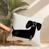 Cute Dachshund Dog Pillow Case Short Plush Print Cushion Cover Square Throw Pillow Covers Sofa Home Decor