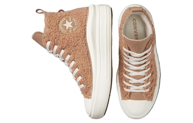 Chuck Taylor All Star Wmns Converse Move Platform High 'Sherpa - Champagne Tan' A04259C