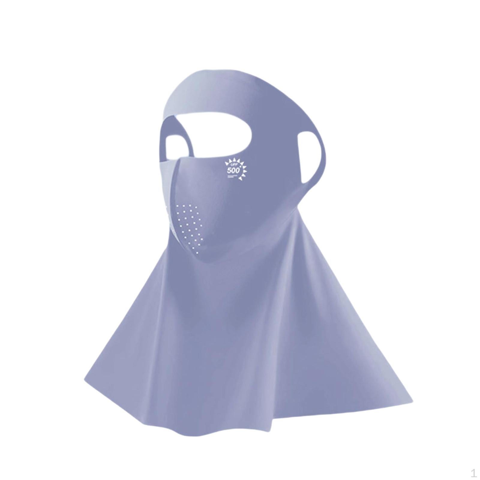 

Солнцезащитная повязка на лицо, полностью покрывающая шею, рыболовная бандана, одежда для отдыха на природе Purple Grey