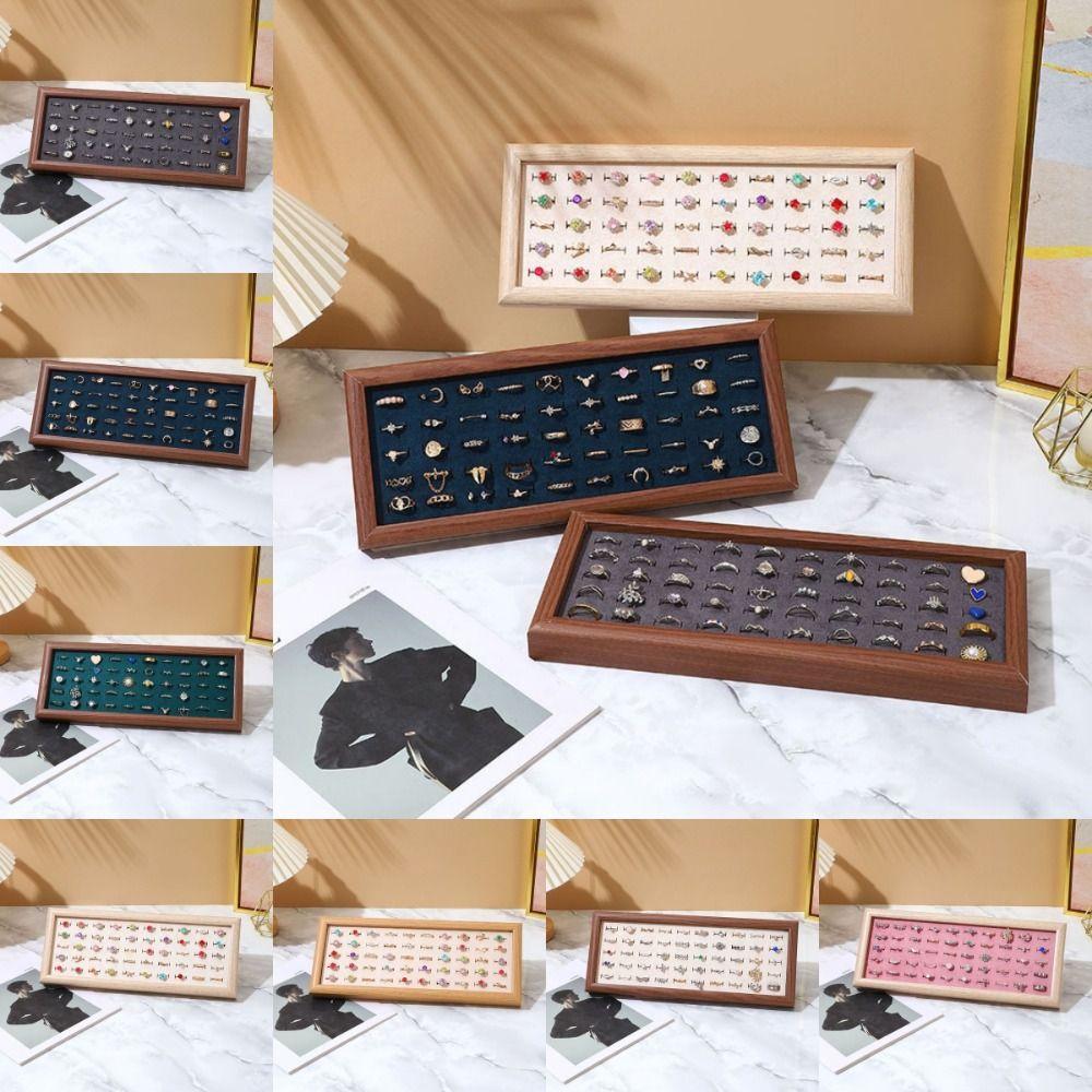 50 Slot Fashion Jewelry Trays Large Capacity Jewelry Storage Pallet Counter