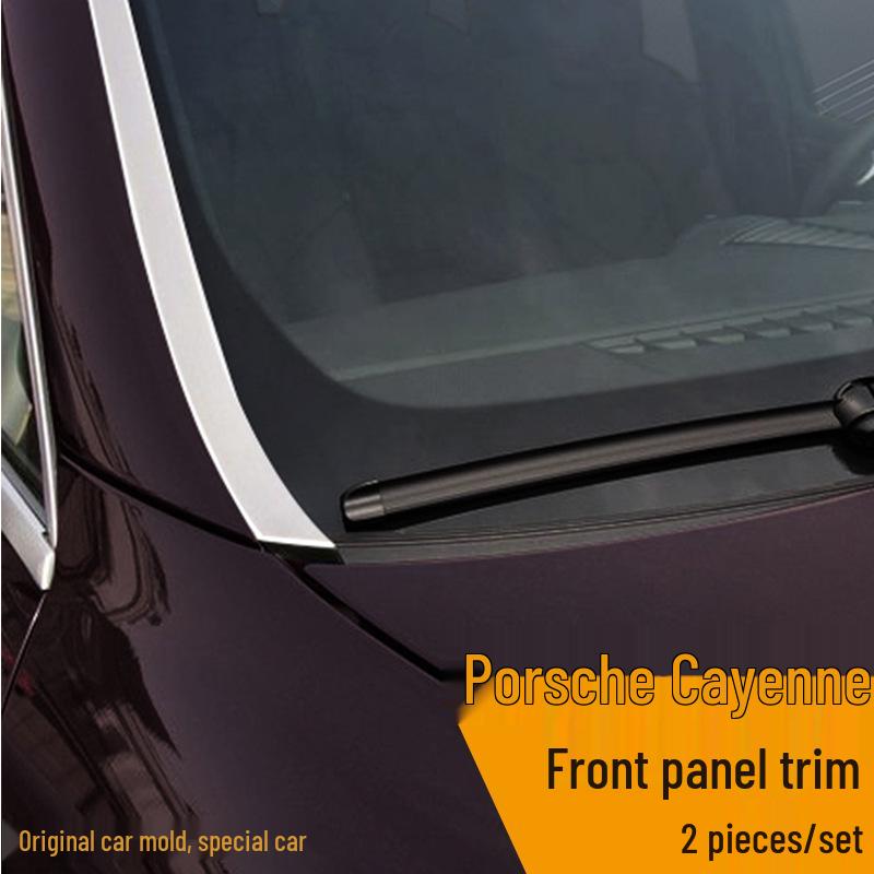 Porsche Cayenne Stainless Steel Rear Trunk Anti-Collision Trim Strip