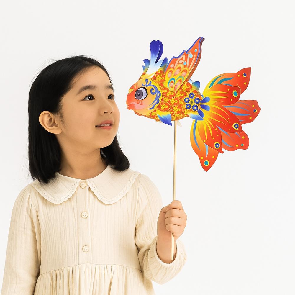 With Led Light Handheld Fish Lantern Chinese  Glowing Handheld  Lantern  Spring Festival