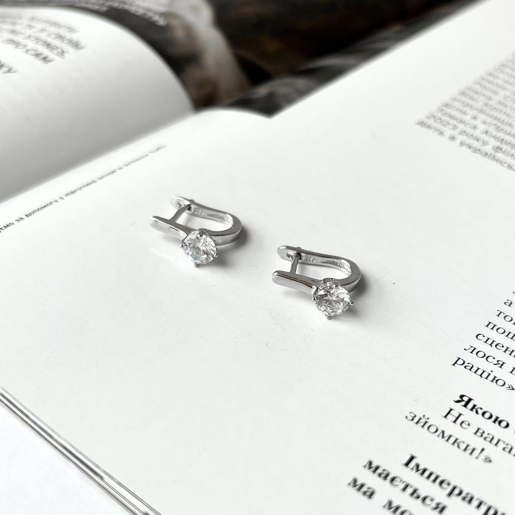 Silverörhängen med cubic zirconia (2138839)