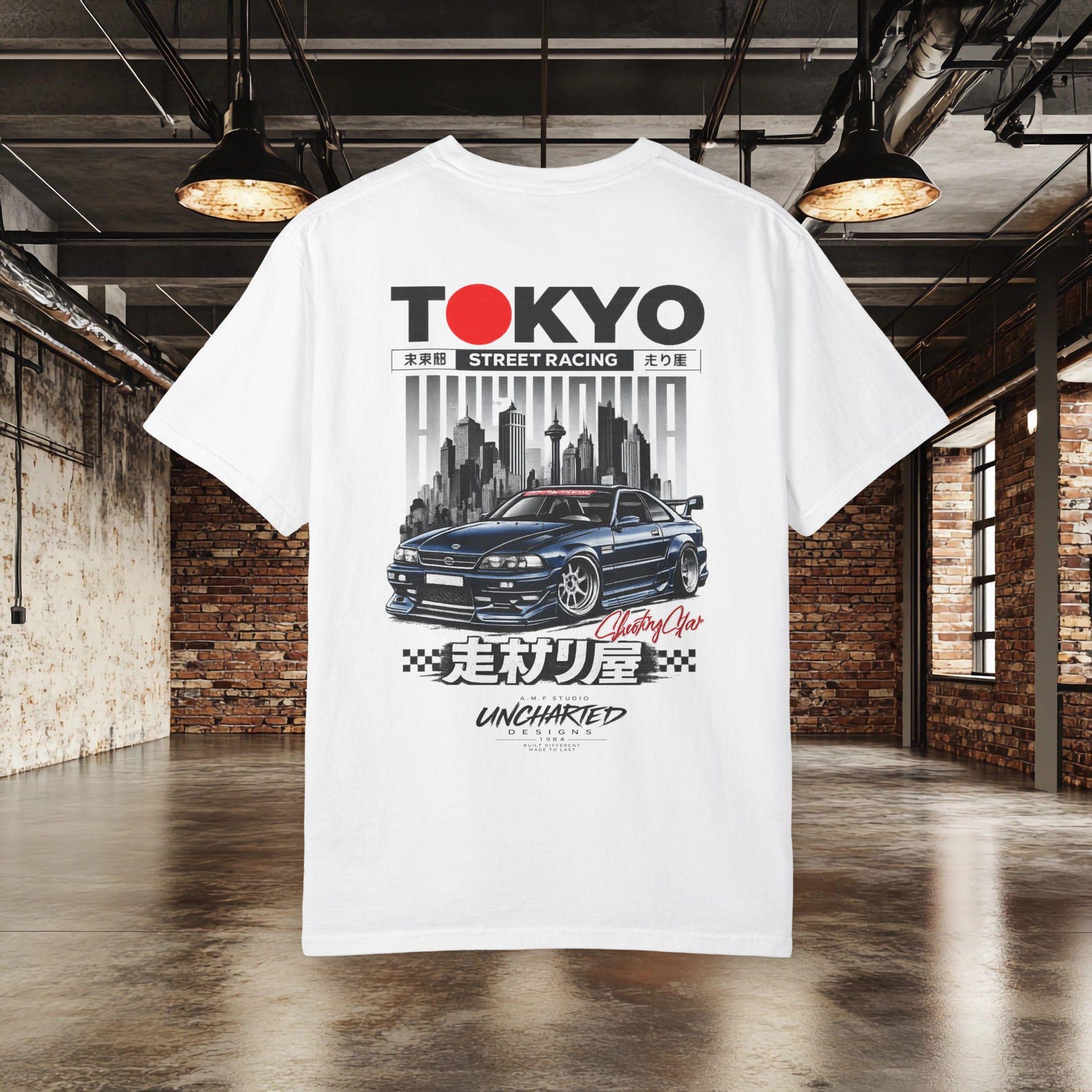 Tokyo Street Racing T shirt, JDM Car Graphic Tee, Japanese Drift Car Shirt, Tokyo Car Culture Shirt, JDM Lover Gift, Street Racing Tee M