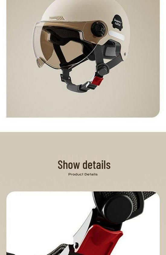 3C Certified Women's Summer Electric Scooter Helmet, Breathable & Sun-Protective, All-Season Bicycle Safety Half Helmet.