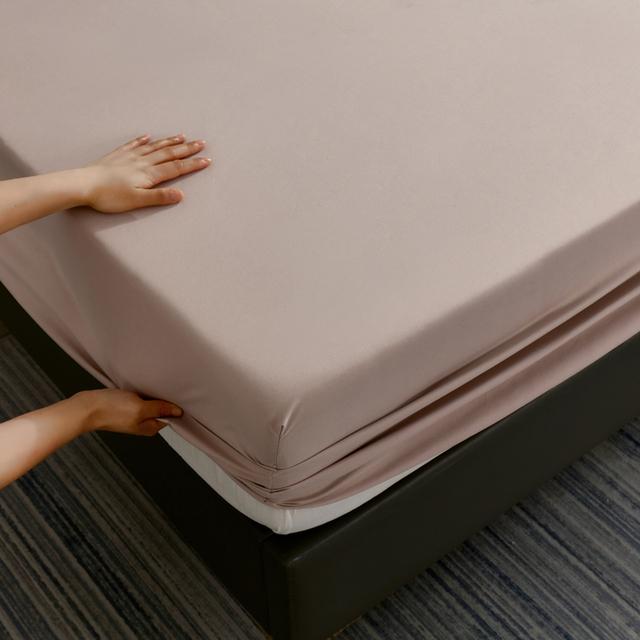 Waterproof Fitted Sheet With Elastic Bands Non Slip Adjustable Mattress Covers For Single Double King Queen Bed