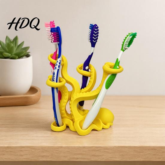 Modern Makeup Tool Holder Octopus Toothbrush Holder Durable PLA Organizer Creative Organizer Stand Pen for Desk Multi-functional Storage