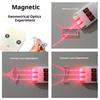 1 Set Convex Concave Lens Light Refract Reflect Physics Teaching Kid Gift Magnetic Geometric Optics Experiment Optical Lens Kit