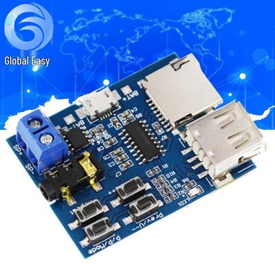 MP3 Decoder Module with Lossless Decoding, TF Card & USB Support, Built-in Amplifier.