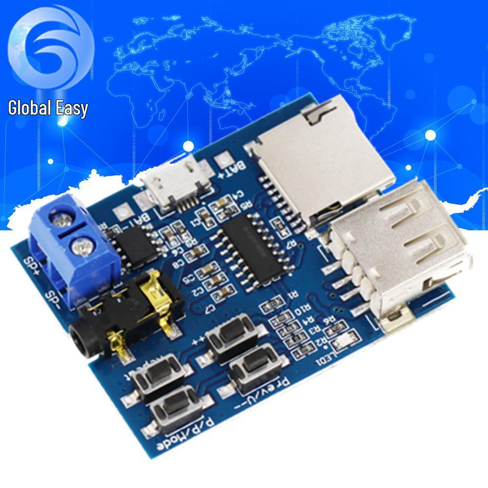 

MP3 Decoder Module with Lossless Decoding, TF Card & USB Support, Built-in Amplifier. MP3 lossless decoding board (Micro USB)