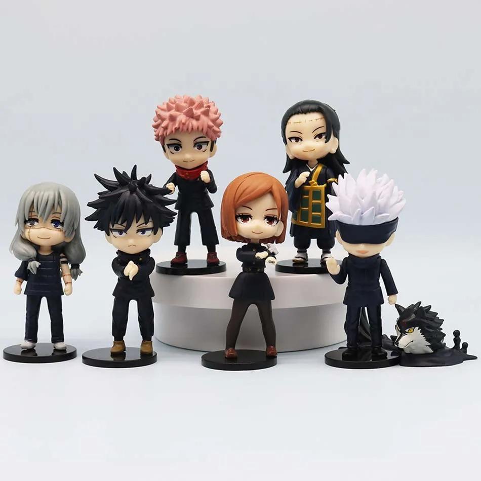 In Stock Mini Jujutsu Kaisen Gojo Satoru Mahito Getou Suguru Itadori Fushiguro Anime Figures Toys