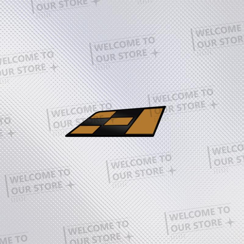 

3D Metal Racing Flag Car Steering Wheel Badge Sticker Styling Interior Dekoration For Mill Alhambra Ibiza Leon Cupra Ateca Arosa 1pcs