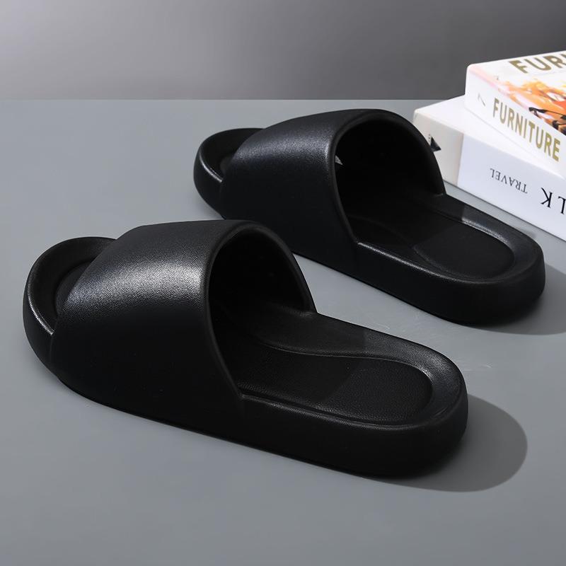 Slippers men's new outer wear household sandals bathing in the bathroom eva non-slip one-word drag silent and light home drag