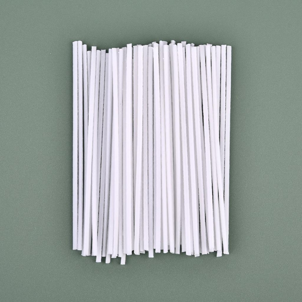 50pcs/Lot Smokeless Candle Wicks 8-20cm Pre-Waxed Cotton Core Wicks DIY Soy Wax Core Woven Kerosene Lamp Candles Making Supplies