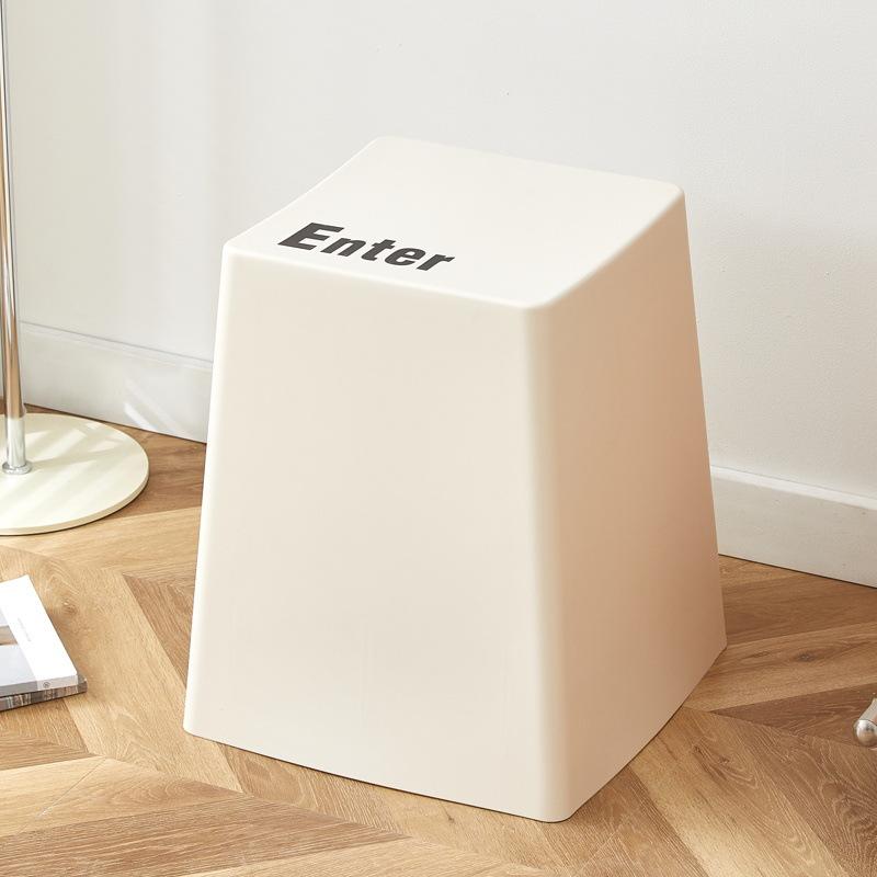 Color Keyboard Plastic Stool Creative Simple Living Room Table Foot Stool Minimalist Keyboard Glue Bench Multifunction Furniture