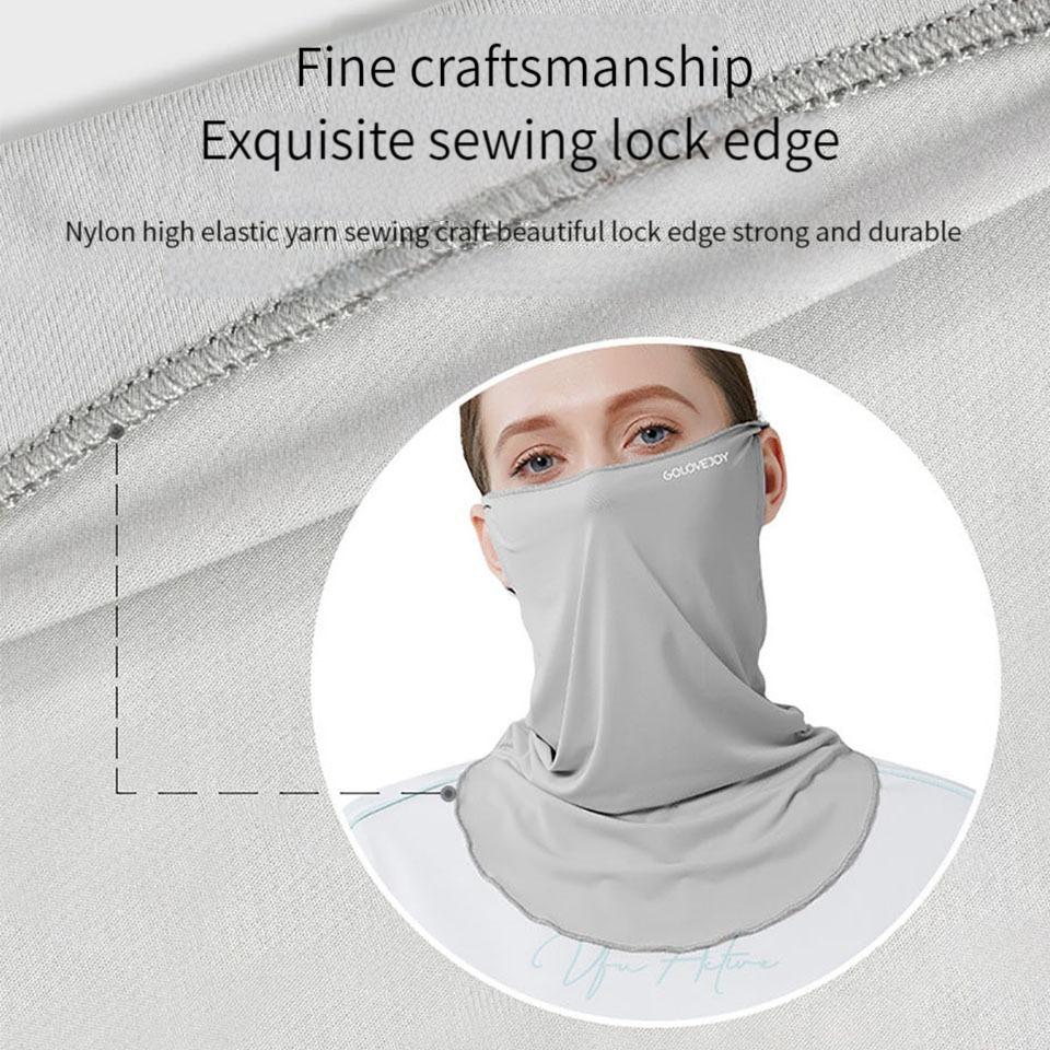 Gobygo 1Pcs Upf50+ Summer Sun Mask Breathable Uv-Protective Neck Mask Outdoor Cycling And Mountain Climbing Sports Men Women